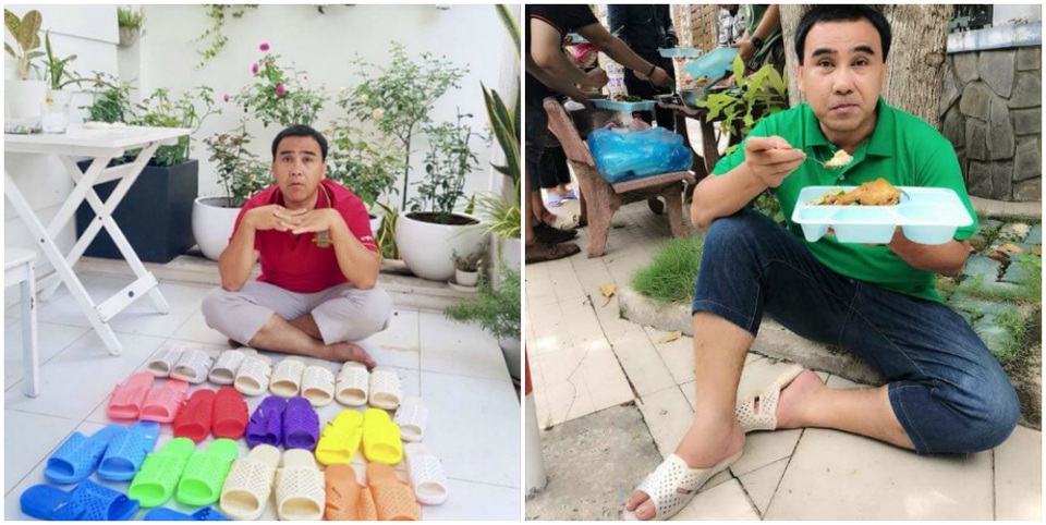 Giữa ồn ào “muốn giải nghệ”, Quyền Linh đi dép tổ ong lên sóng truyền hình - 3 Giữa ồn ào “muốn giải nghệ”, Quyền Linh đi dép tổ ong lên sóng truyền hình - 3