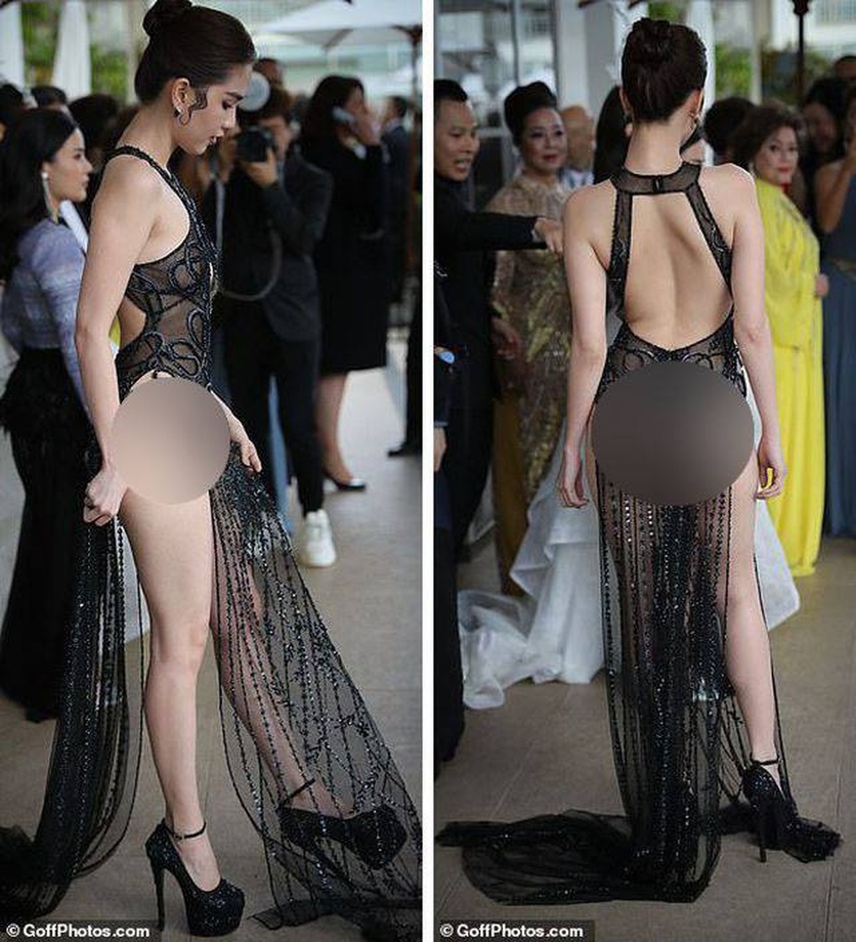 Công chúng phương Tây cũng ý kiến về màn “hở bạo” của Ngọc Trinh tại Cannes - 1 Công chúng phương Tây cũng ý kiến về màn “hở bạo” của Ngọc Trinh tại Cannes - 1