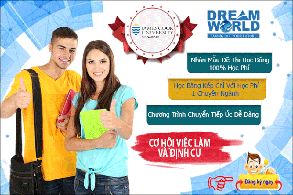 Hội Thảo Đại Học James Cook Singapore - Nhận Mẫu Đề Thi Học Bổng 100% Học Phí - 1 Hội Thảo Đại Học James Cook Singapore - Nhận Mẫu Đề Thi Học Bổng 100% Học Phí - 1