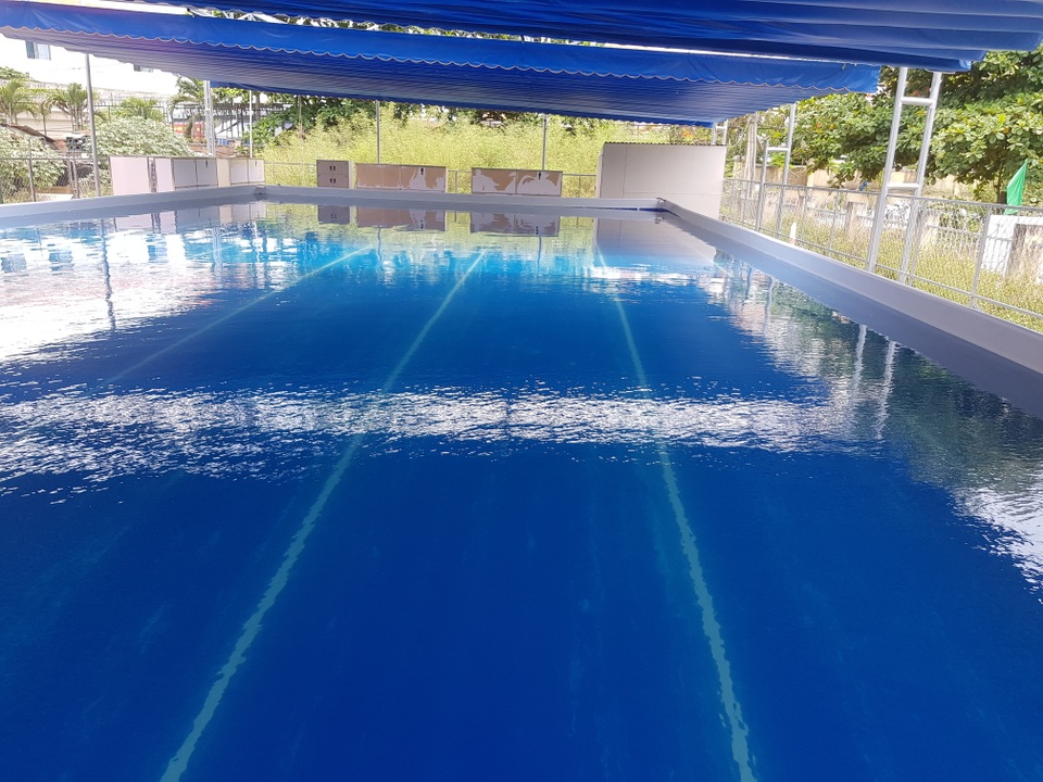 Hồ bơi đầu tiên trong trường học ở Nha Trang dạy bơi dịp hè - 2 Hồ bơi đầu tiên trong trường học ở Nha Trang dạy bơi dịp hè - 2