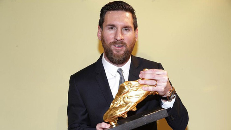 Messi giành danh hiệu Chiếc giày Vàng châu Âu lần thứ 6 - 1 Messi giành danh hiệu Chiếc giày Vàng châu Âu lần thứ 6 - 1
