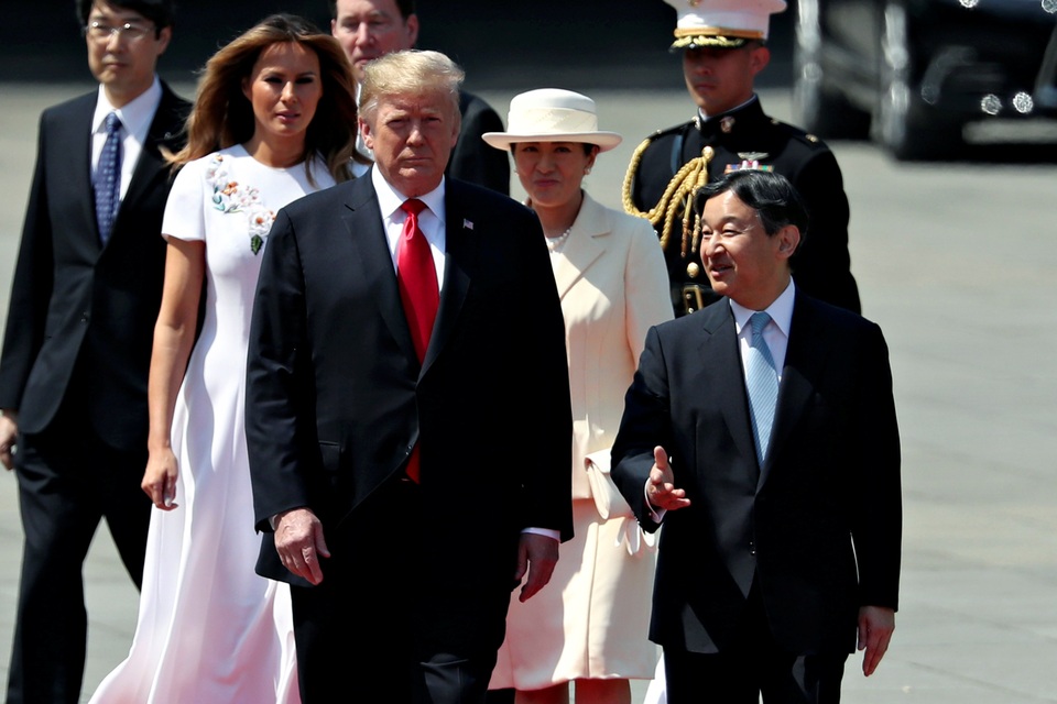 Tân Nhật hoàng đón tiếp Tổng thống Trump trong cuộc gặp lịch sử - 3 Tân Nhật hoàng đón tiếp Tổng thống Trump trong cuộc gặp lịch sử - 3