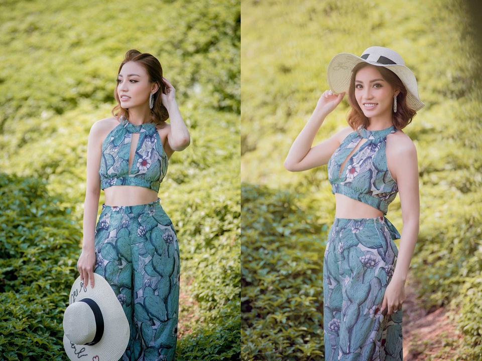 Lý San Nghi khoe lưng trần dạo biển - 3