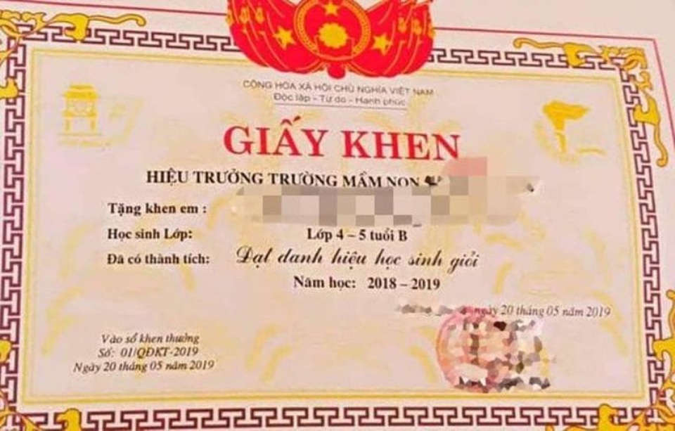 Vụ tặng giấy khen cho trẻ mầm non: Sở GDĐT Thanh Hóa chấn chỉnh khẩn cấp - 1 Vụ tặng giấy khen cho trẻ mầm non: Sở GDĐT Thanh Hóa chấn chỉnh khẩn cấp - 1
