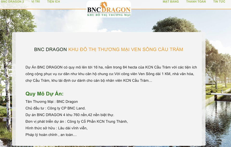 Chưa được cấp phép, dự án BNC Dragon đã rao bán rầm rộ - 2 Chưa được cấp phép, dự án BNC Dragon đã rao bán rầm rộ - 2