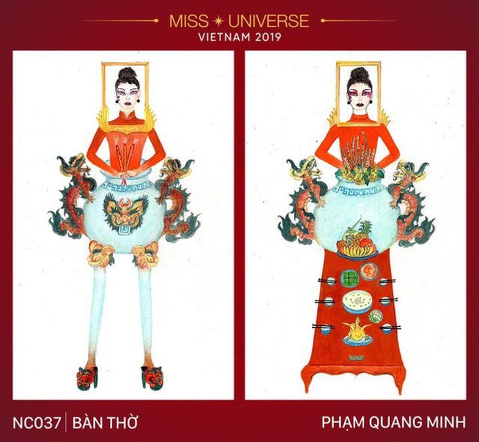 Thêm nhiều ý kiến khác nhau về thiết kế trang phục “Bàn thờ” - 1 Thêm nhiều ý kiến khác nhau về thiết kế trang phục “Bàn thờ” - 1