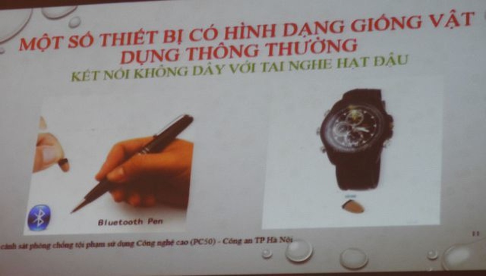Tuyển sinh lớp 10 Hà Nội: Cảnh báo thiết bị chụp đề thi nhỏ như cúc áo - 3 Tuyển sinh lớp 10 Hà Nội: Cảnh báo thiết bị chụp đề thi nhỏ như cúc áo - 3