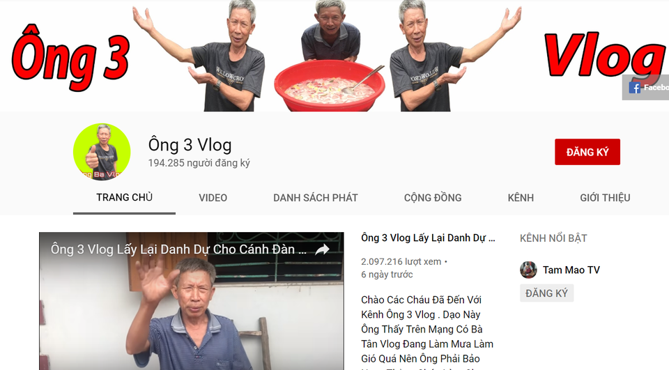 Ăn theo bà Tân, kênh YouTube ông già, bà già mọc lên như nấm - 2 Ăn theo bà Tân, kênh YouTube ông già, bà già mọc lên như nấm - 2
