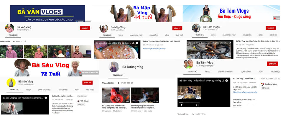 Ăn theo bà Tân, kênh YouTube ông già, bà già mọc lên như nấm - 3 Ăn theo bà Tân, kênh YouTube ông già, bà già mọc lên như nấm - 3
