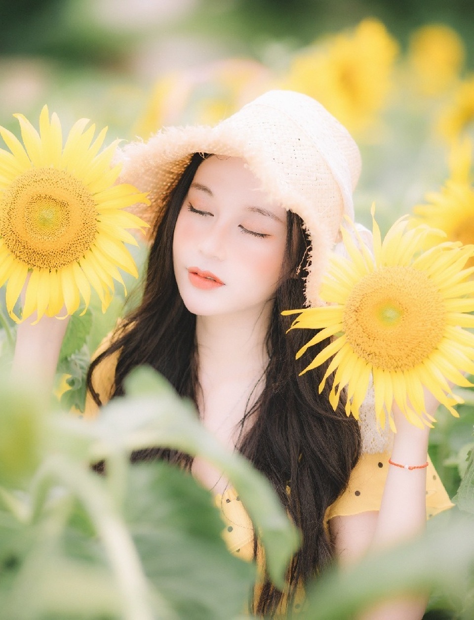 Hot girl ĐH Thương mại gây thương nhớ với bộ ảnh bên hoa hướng dương - 9