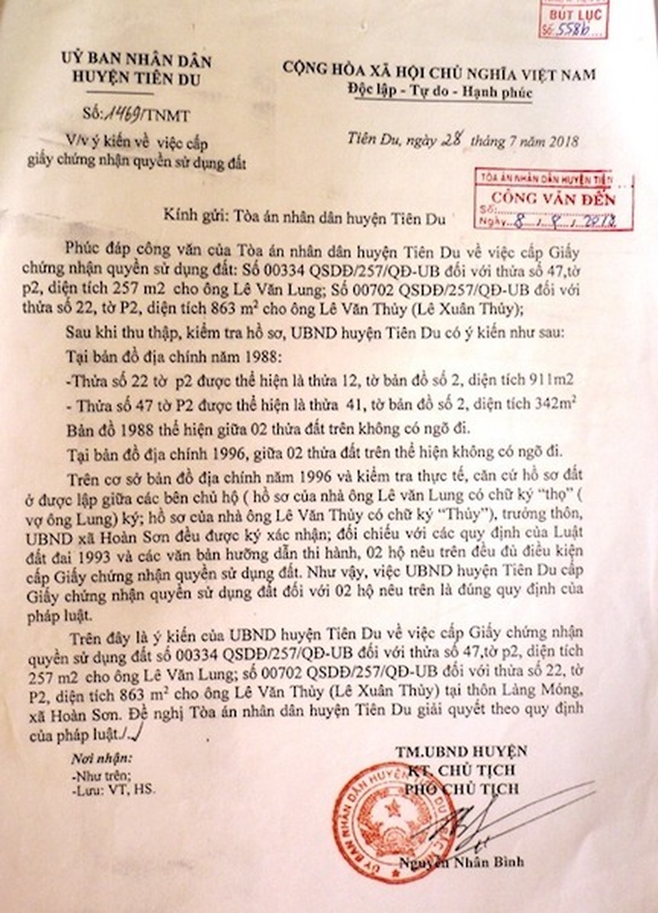 Bắc Ninh: Toà án, chính quyền “vênh” quan điểm, người dân lĩnh đủ! - 2