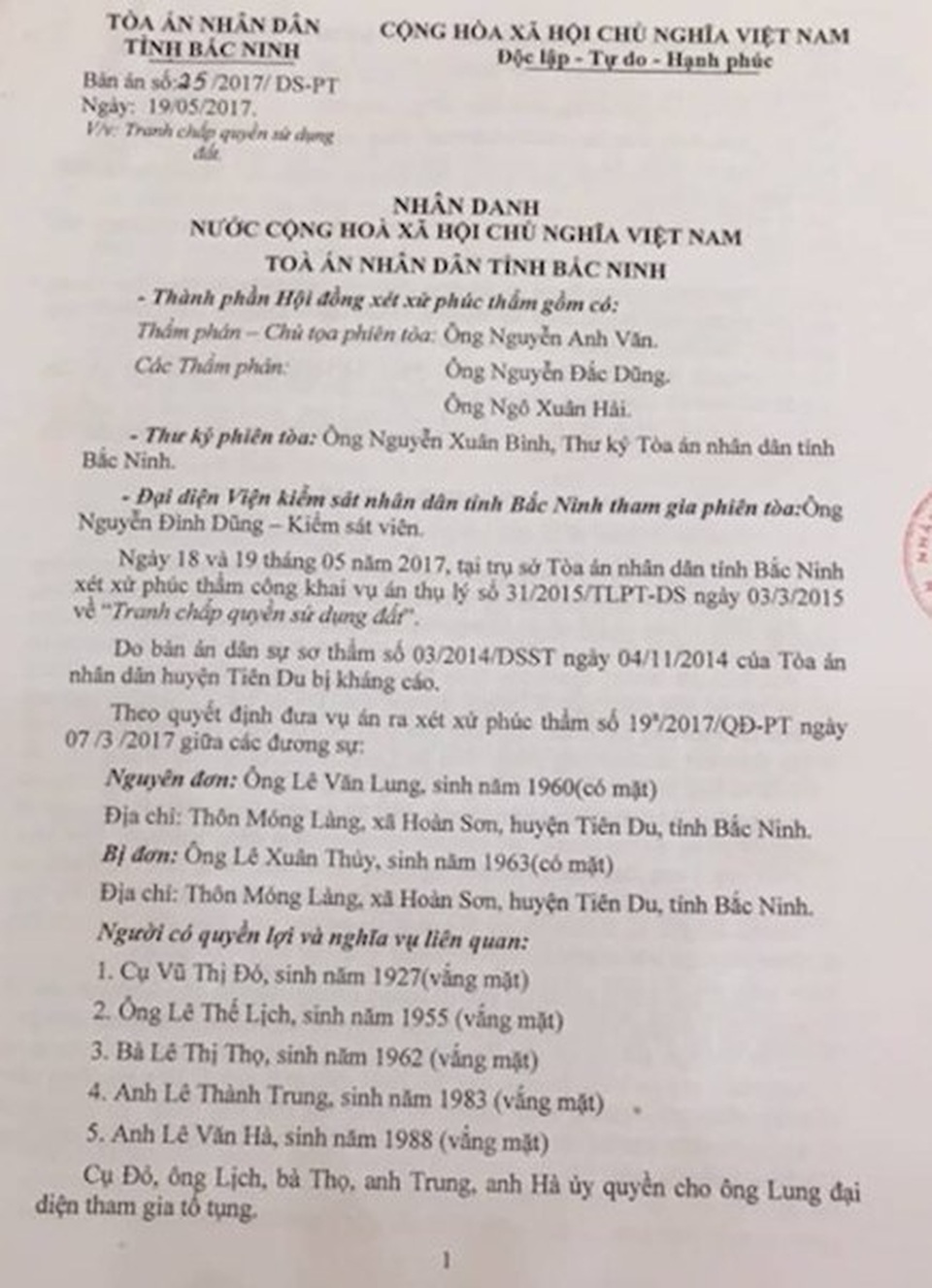Bắc Ninh: Toà án, chính quyền “vênh” quan điểm, người dân lĩnh đủ! - 3