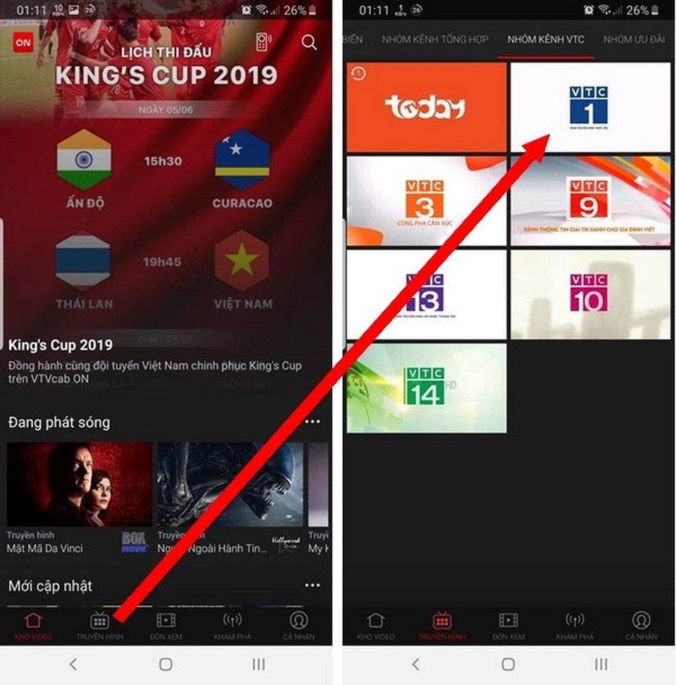 Hướng dẫn xem trực tiếp trận đấu giữa đội tuyển Việt Nam và Thái Lan trên smartphone và máy tính - 2 Hướng dẫn xem trực tiếp trận đấu giữa đội tuyển Việt Nam và Thái Lan trên smartphone và máy tính - 2