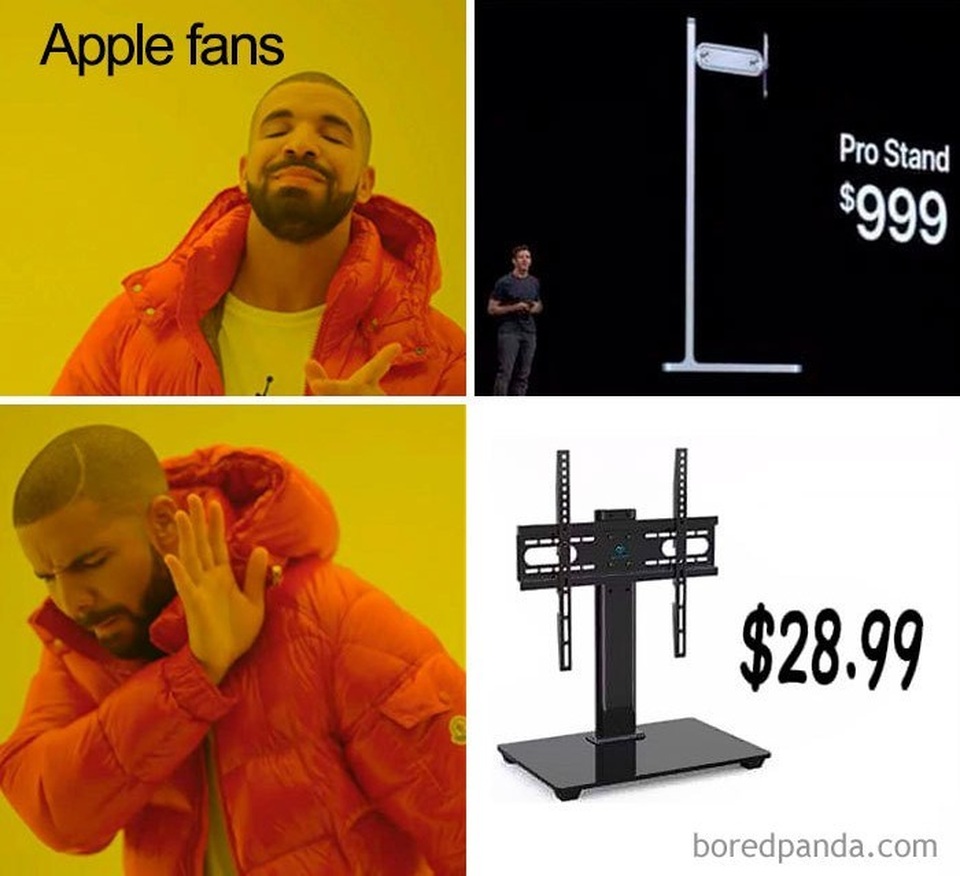 Dân mạng chế ảnh châm biếm mức giá “điên rồ” của chân đế màn hình Apple - 10 Dân mạng chế ảnh châm biếm mức giá “điên rồ” của chân đế màn hình Apple - 10