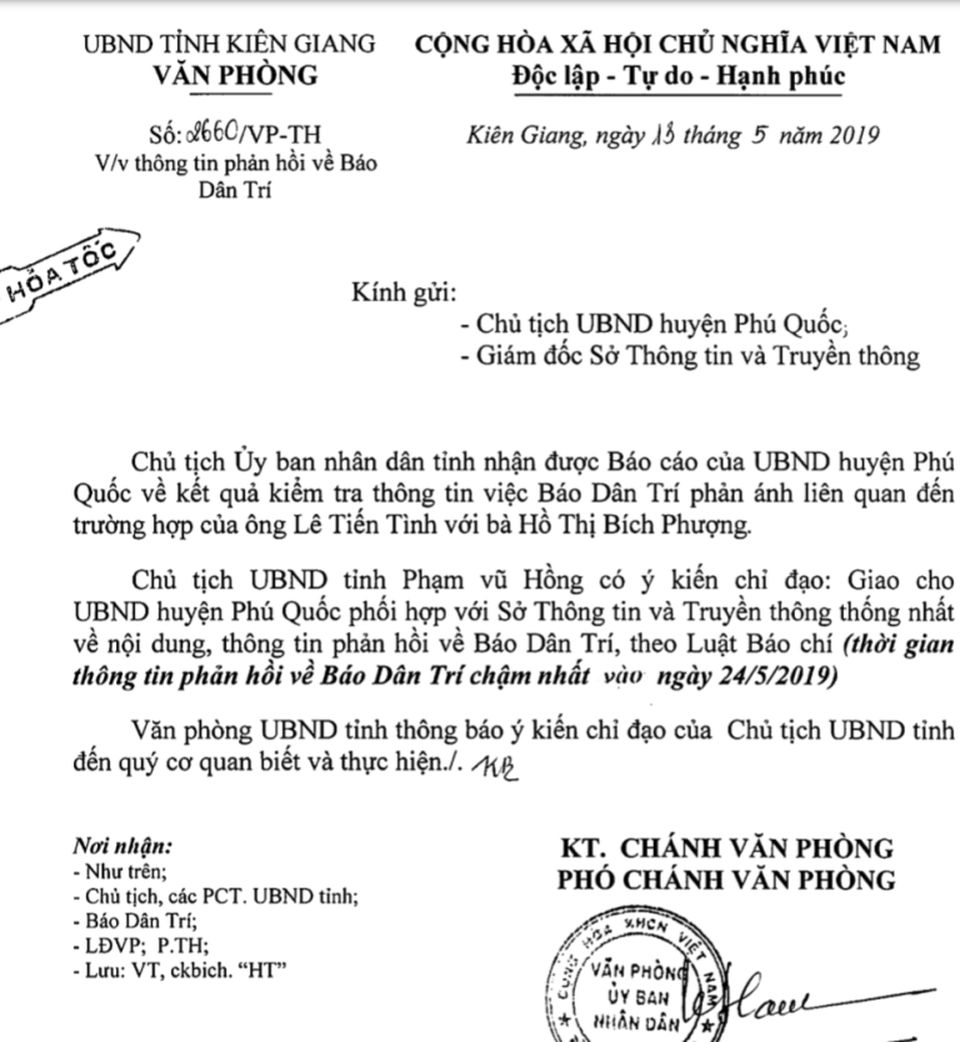 Chủ tịch Kiên Giang chỉ đạo hỏa tốc, Chủ tịch huyện Phú Quốc vẫn đang kiểm tra? - 2 Chủ tịch Kiên Giang chỉ đạo hỏa tốc, Chủ tịch huyện Phú Quốc vẫn đang kiểm tra? - 2
