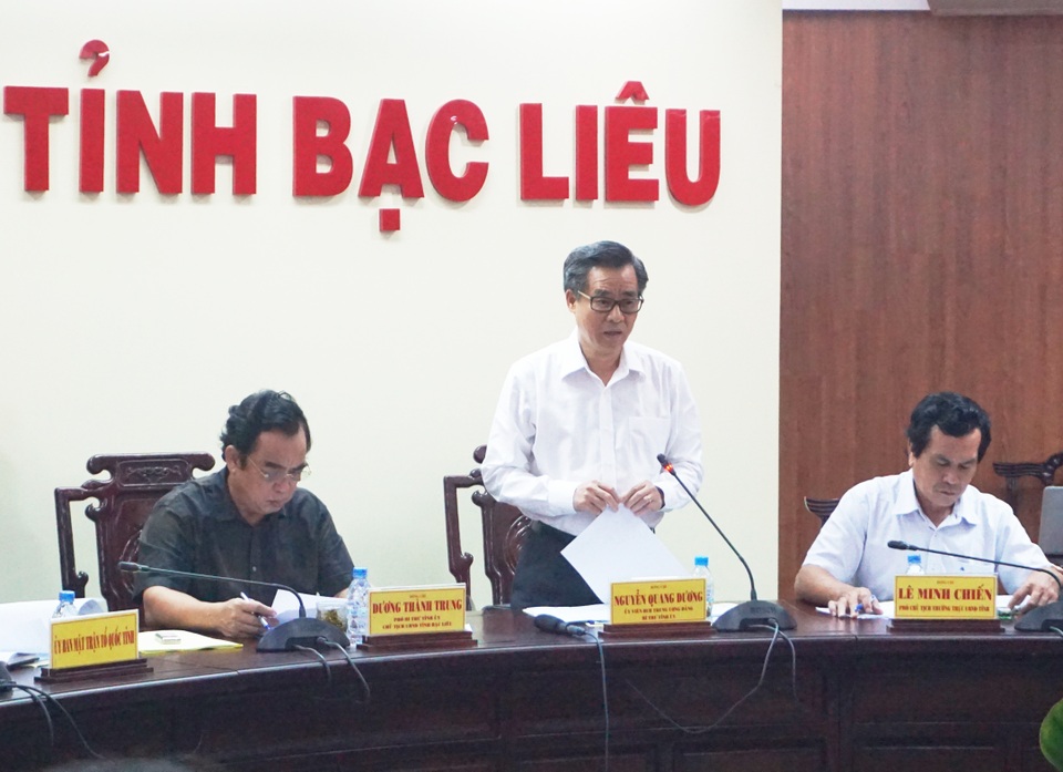 Bí thư Tỉnh ủy Bạc Liêu: “Giải phóng mặt bằng không thể tính hoàn thành bằng tỷ lệ phần trăm” - 1 Bí thư Tỉnh ủy Bạc Liêu: “Giải phóng mặt bằng không thể tính hoàn thành bằng tỷ lệ phần trăm” - 1