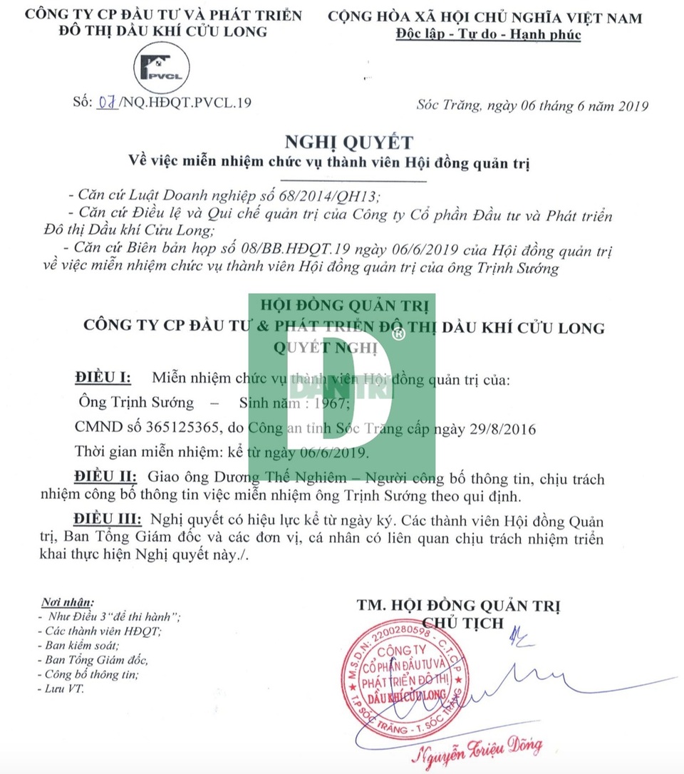 Bị bắt, đại gia Trịnh Sướng lập tức bị “đá văng” khỏi Hội đồng quản trị CCL - 2 Bị bắt, đại gia Trịnh Sướng lập tức bị “đá văng” khỏi Hội đồng quản trị CCL - 2