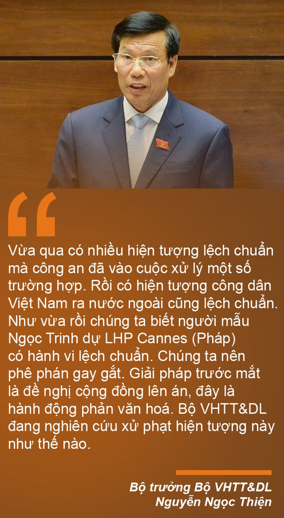 Những hiện tượng “lệch chuẩn” văn hóa làm “nóng” nghị trường Quốc hội - 1 Những hiện tượng “lệch chuẩn” văn hóa làm “nóng” nghị trường Quốc hội - 1
