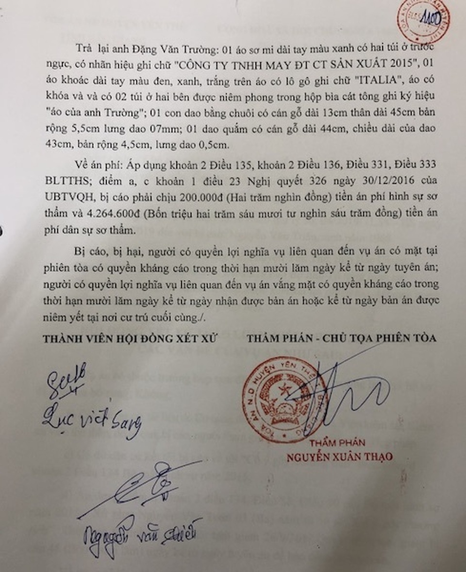 Không người chứng kiến, hung khí… “tưởng tượng” vẫn bị kết án, bị cáo liên tục kêu oan! - 4 Không người chứng kiến, hung khí… “tưởng tượng” vẫn bị kết án, bị cáo liên tục kêu oan! - 4