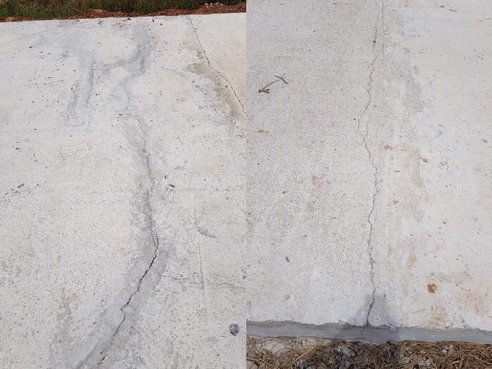 Quảng Bình: Ngao ngán đường gần 10 tỷ chưa nghiệm thu đã nứt gãy! - 2