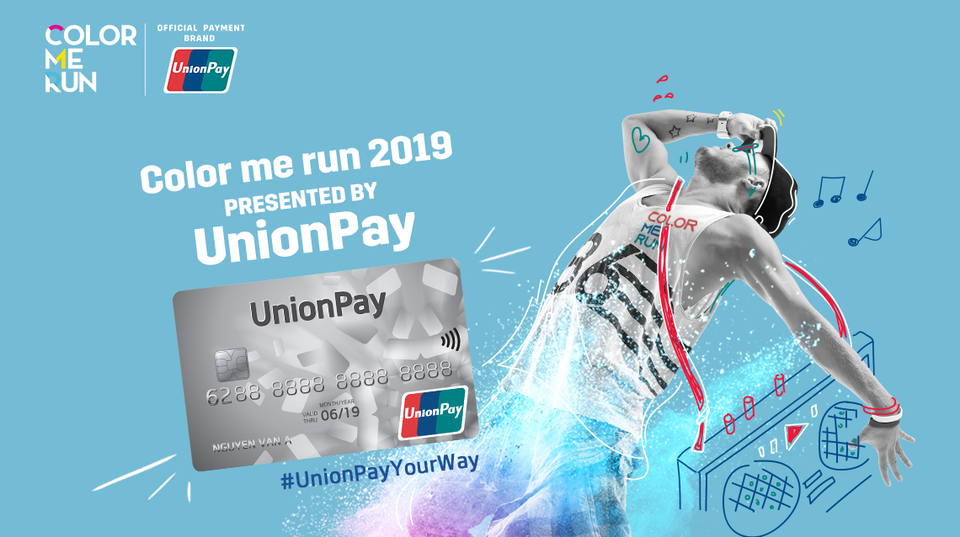 UnionPay chính thức trở thành đơn vị tài trợ đại diện cho sự kiện Color Me Run nổi bật nhất mùa hè này - 1 UnionPay chính thức trở thành đơn vị tài trợ đại diện cho sự kiện Color Me Run nổi bật nhất mùa hè này - 1