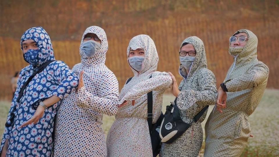 Trào lưu chụp ảnh với áo chống nắng “chuẩn ninja” của phượt thủ - 1 Trào lưu chụp ảnh với áo chống nắng “chuẩn ninja” của phượt thủ - 1