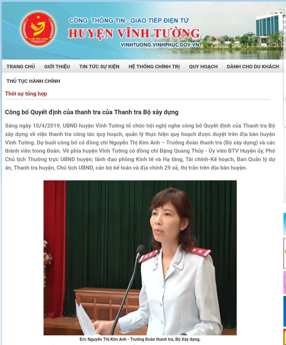 Vụ “vòi tiền” chục tỷ ở Vĩnh Phúc: Thanh tra Bộ Xây dựng sẽ thanh tra những gì? - 1 Vụ “vòi tiền” chục tỷ ở Vĩnh Phúc: Thanh tra Bộ Xây dựng sẽ thanh tra những gì? - 1