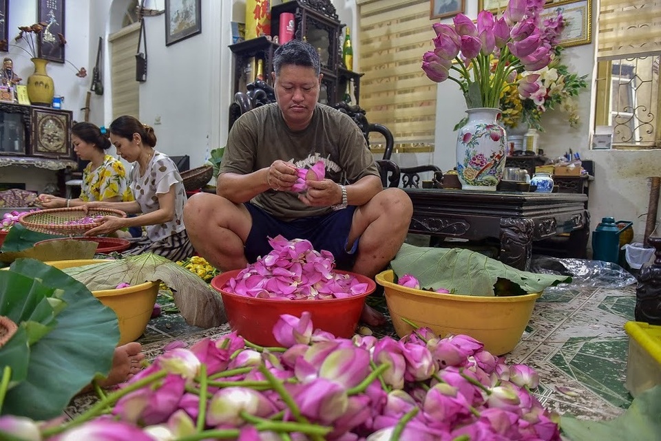 Đệ nhất trà Hà Nội: Làm từ 1000 bông sen, bán giá đắt như vàng - 3 Đệ nhất trà Hà Nội: Làm từ 1000 bông sen, bán giá đắt như vàng - 3