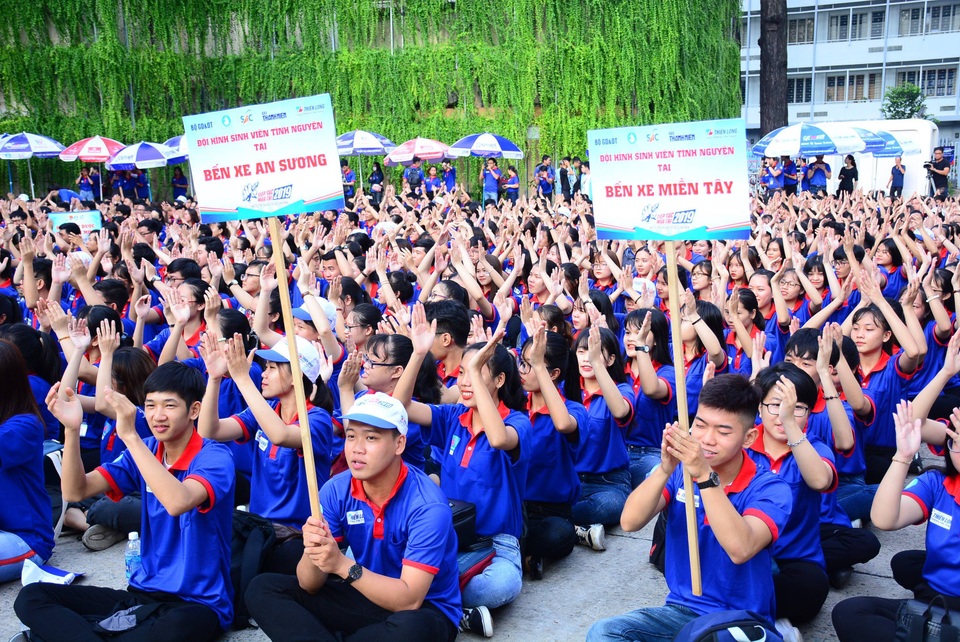 TP.HCM: Gần 20.000 sinh viên tình nguyện ra quân Tiếp sức mùa thi năm 2019 - 3 TP.HCM: Gần 20.000 sinh viên tình nguyện ra quân Tiếp sức mùa thi năm 2019 - 3