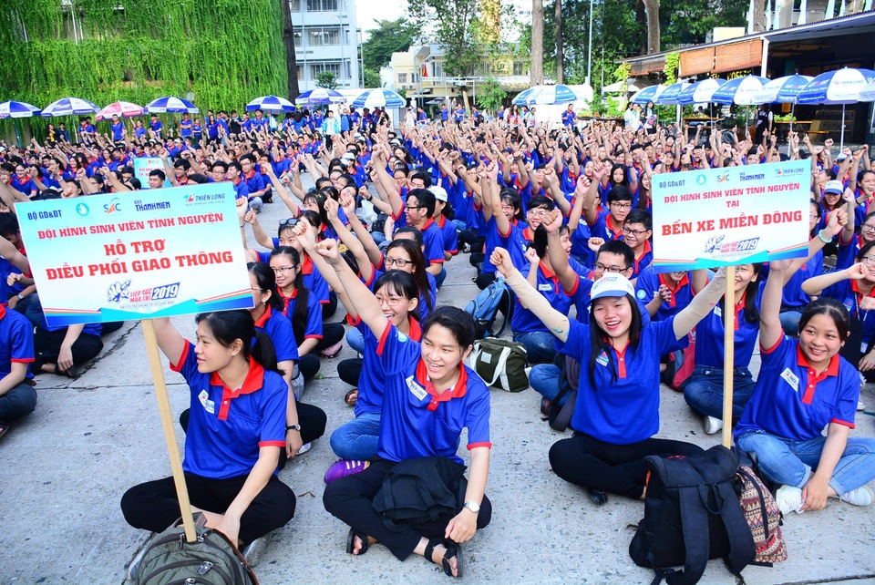 TP.HCM: Gần 20.000 sinh viên tình nguyện ra quân Tiếp sức mùa thi năm 2019 - 2 TP.HCM: Gần 20.000 sinh viên tình nguyện ra quân Tiếp sức mùa thi năm 2019 - 2