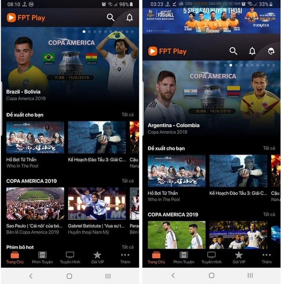 Hướng dẫn xem trực tiếp các trận đấu tại Copa America 2019 trên smartphone và máy tính - 1 Hướng dẫn xem trực tiếp các trận đấu tại Copa America 2019 trên smartphone và máy tính - 1