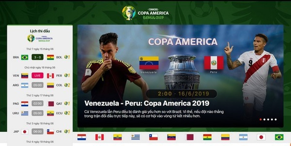 Hướng dẫn xem trực tiếp các trận đấu tại Copa America 2019 trên smartphone và máy tính - 3
