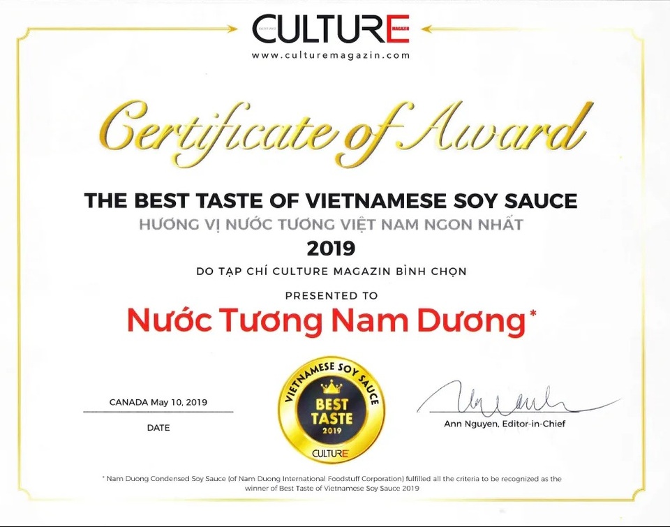Đã tìm được “Hương vị nước tương Việt Nam ngon nhất năm 2019” - 3 Đã tìm được “Hương vị nước tương Việt Nam ngon nhất năm 2019” - 3