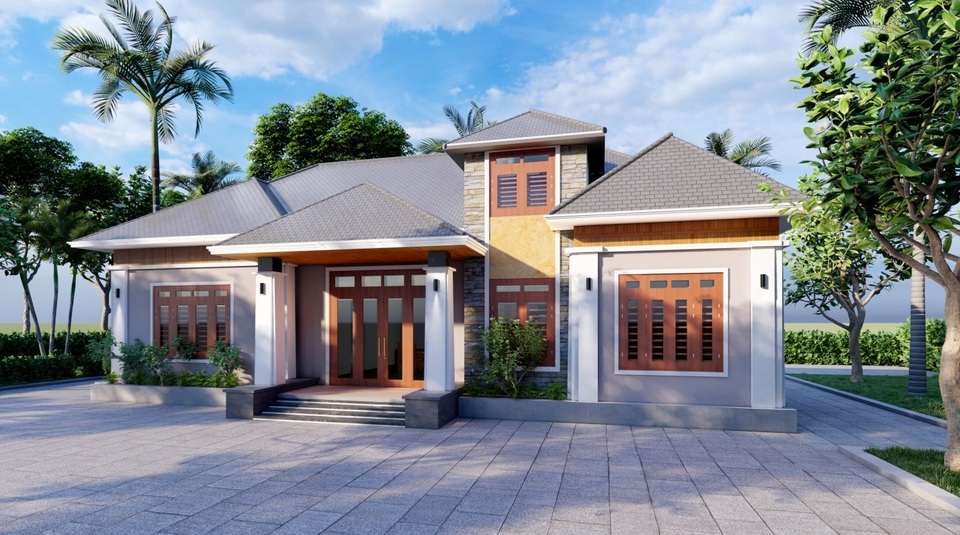 Những mẫu nhà cấp 4 đẹp được yêu thích của KISATO - 9 Những mẫu nhà cấp 4 đẹp được yêu thích của KISATO - 9