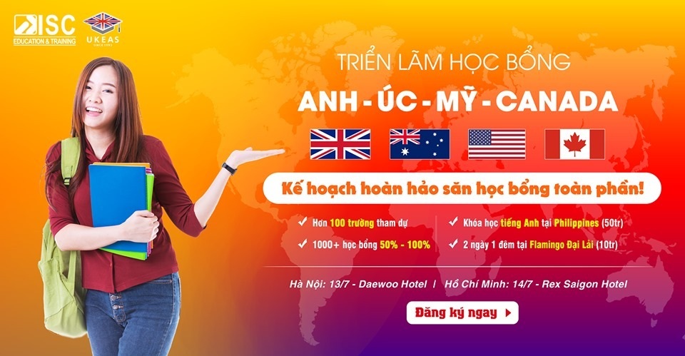 Triển lãm học bổng Anh, Úc, Mỹ, Canada: Kế hoạch hoàn hảo săn học bổng toàn phần! - 1 Triển lãm học bổng Anh, Úc, Mỹ, Canada: Kế hoạch hoàn hảo săn học bổng toàn phần! - 1