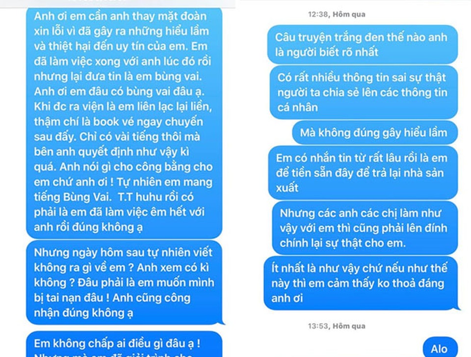 Diễn viên bùng vai nói gì khi bị tố không chịu trả 20 triệu cát sê tạm ứng? - 3 Diễn viên bùng vai nói gì khi bị tố không chịu trả 20 triệu cát sê tạm ứng? - 3