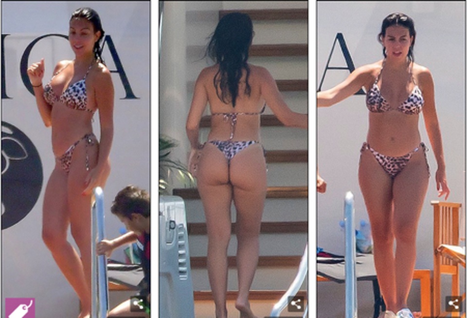 Bạn gái C.Ronaldo diện áo tắm khoe dáng bốc lửa trên du thuyền - 2