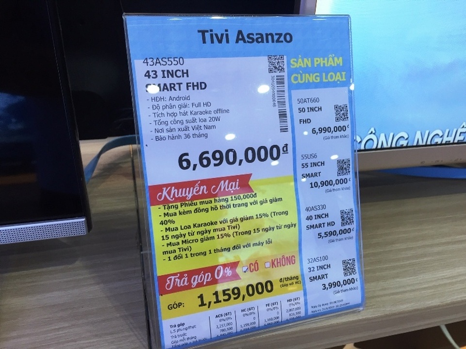 Các siêu thị, trung tâm thương mại: Nơi cấm, nơi vẫn bán đồ của Asanzo - 3 Các siêu thị, trung tâm thương mại: Nơi cấm, nơi vẫn bán đồ của Asanzo - 3