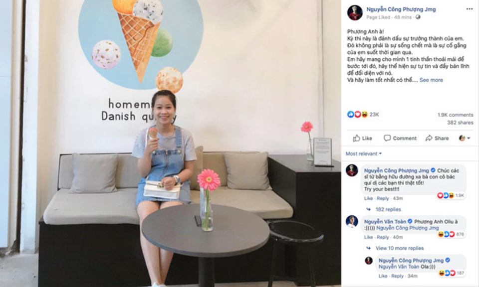 Công Phượng gửi lời nhắn cho em gái trước kỳ thi THPT quốc gia - 1 Công Phượng gửi lời nhắn cho em gái trước kỳ thi THPT quốc gia - 1