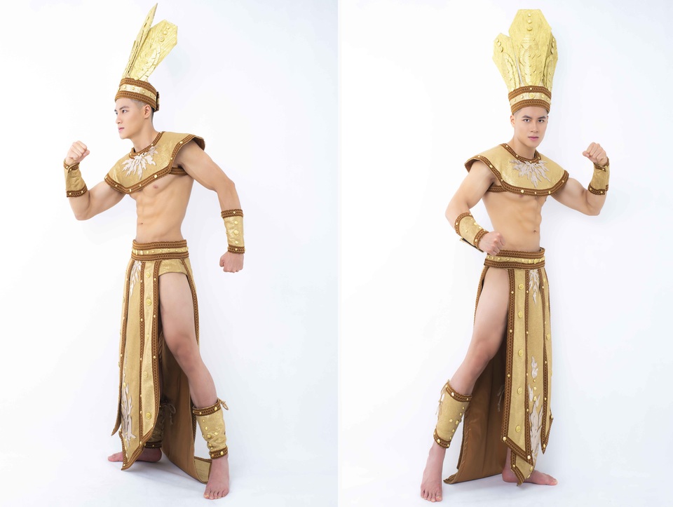 Đặng Hiếu Đức hóa chiến binh Âu Lạc tại Mister National Universe 2019 - 1 Đặng Hiếu Đức hóa chiến binh Âu Lạc tại Mister National Universe 2019 - 1