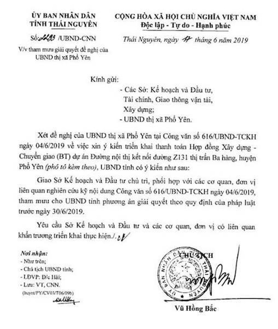 Chủ tịch tỉnh Thái Nguyên chỉ đạo giải quyết vụ doanh nghiệp bị cho “ăn quả đắng” nhớ đời! - 2 Chủ tịch tỉnh Thái Nguyên chỉ đạo giải quyết vụ doanh nghiệp bị cho “ăn quả đắng” nhớ đời! - 2
