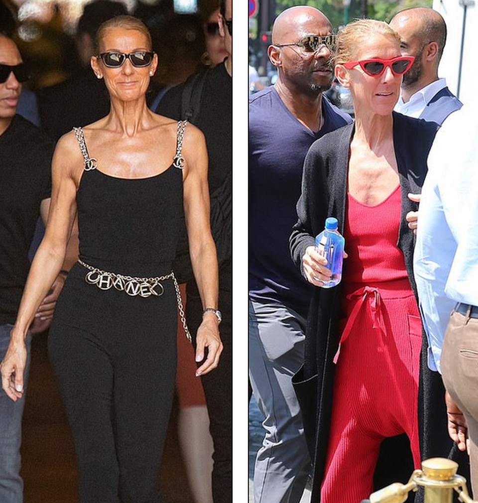 Celine Dion khoe dáng siêu thon với đồ ôm sát - 2 Celine Dion khoe dáng siêu thon với đồ ôm sát - 2