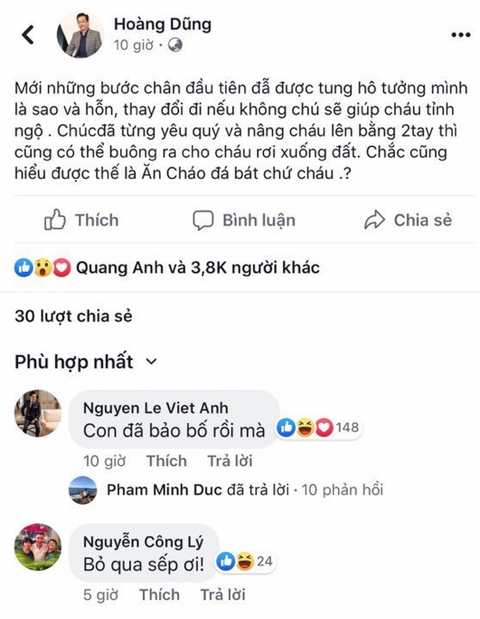 NSND Hoàng Dũng nói gì về clip hôn má Bảo Hân bị cho là phản cảm? - 2 NSND Hoàng Dũng nói gì về clip hôn má Bảo Hân bị cho là phản cảm? - 2