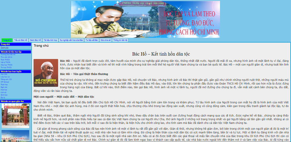 Cô học trò lớp 9 lập web về Bác Hồ để học tập tấm gương đạo đức của Người - 2 Cô học trò lớp 9 lập web về Bác Hồ để học tập tấm gương đạo đức của Người - 2