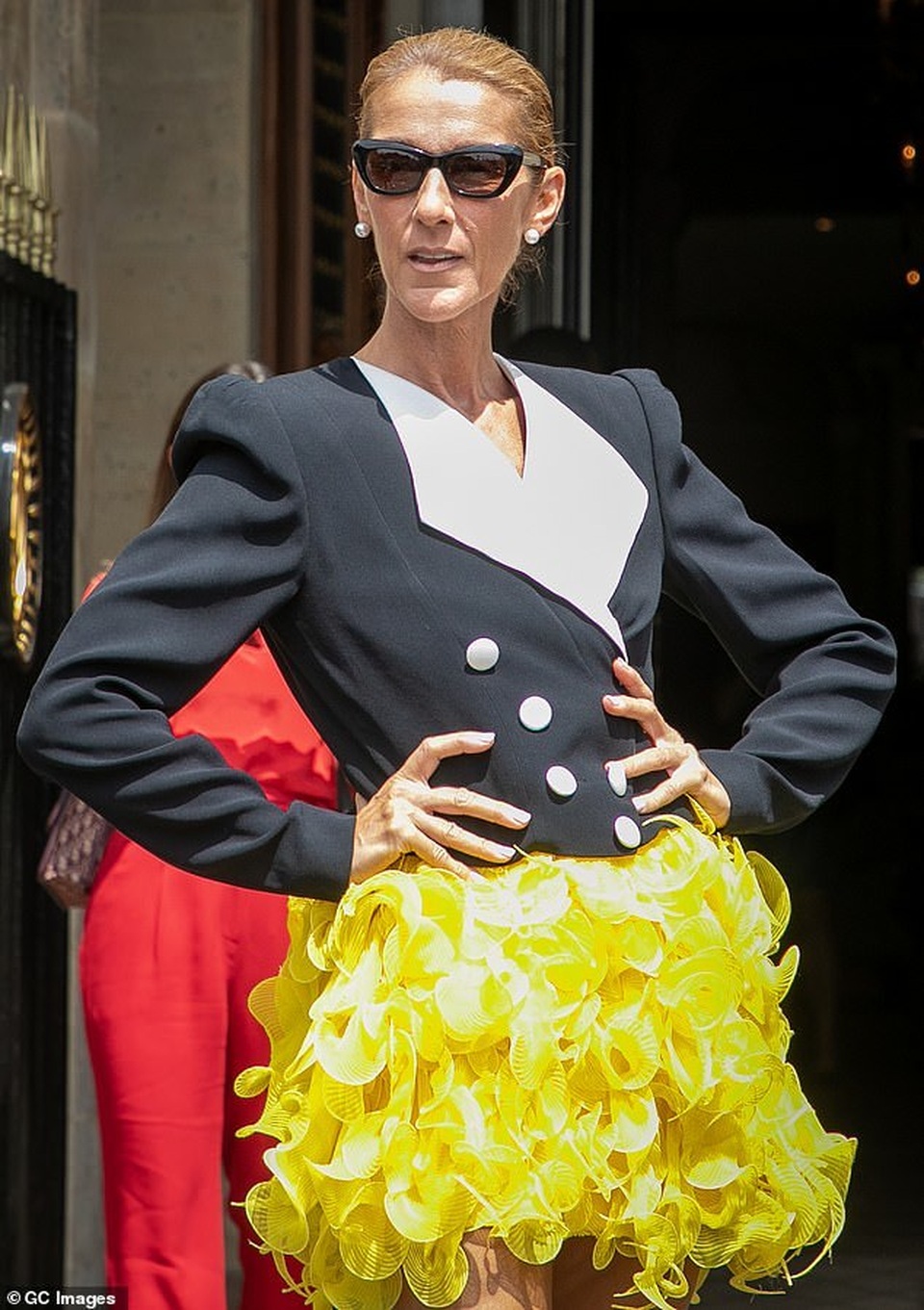 Celine Dion khoe chân dài với váy ngắn - 2