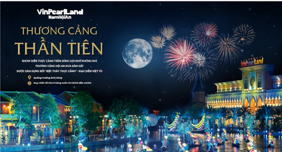 Kỳ ảo màn trình diễn “Thương cảng thần tiên” tại Vinpearl Land Nam Hội An - 1 Kỳ ảo màn trình diễn “Thương cảng thần tiên” tại Vinpearl Land Nam Hội An - 1