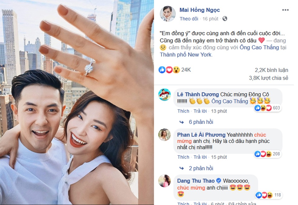 Đông Nhi hạnh phúc khoe nhẫn cầu hôn của Ông Cao Thắng - 2 Đông Nhi hạnh phúc khoe nhẫn cầu hôn của Ông Cao Thắng - 2