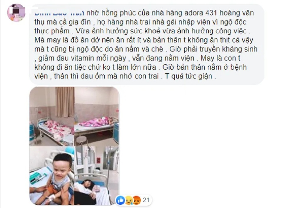 Vụ hàng trăm thực khách nghi bị ngộ độc: Trung tâm tổ chức tiệc đối mặt với làn sóng tẩy chay - 2 Vụ hàng trăm thực khách nghi bị ngộ độc: Trung tâm tổ chức tiệc đối mặt với làn sóng tẩy chay - 2