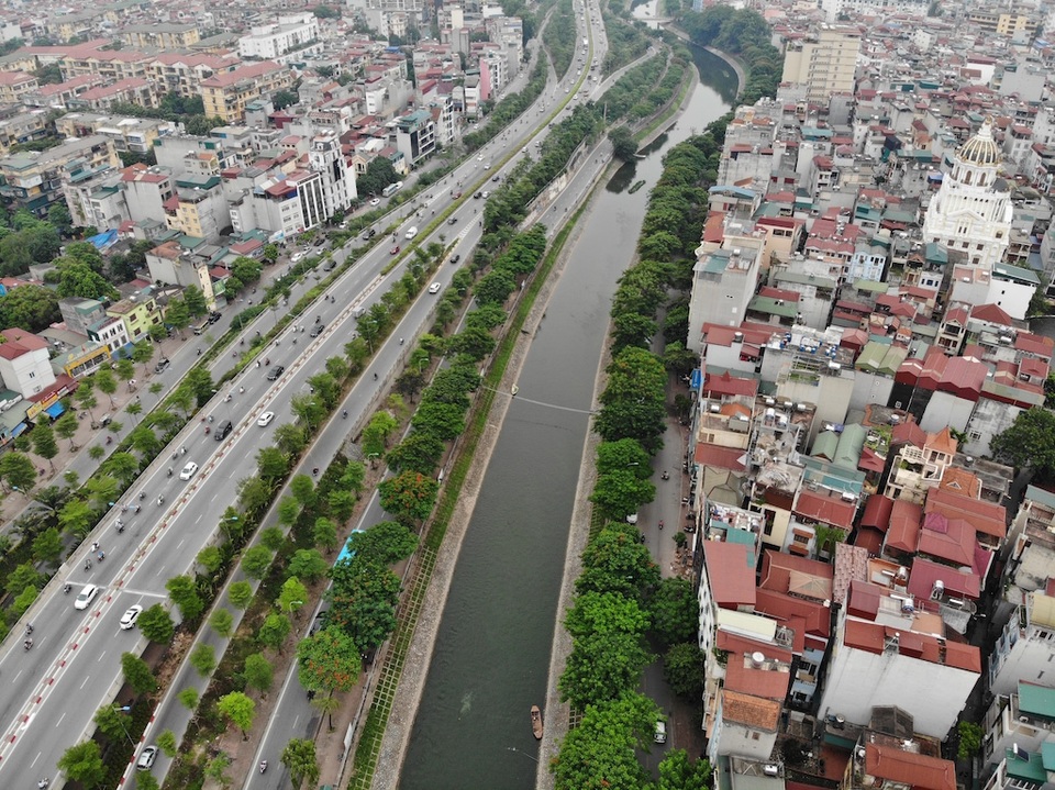 Bờ kè sông Tô Lịch được phủ xanh bằng cỏ lá tre - 9 Bờ kè sông Tô Lịch được phủ xanh bằng cỏ lá tre - 9
