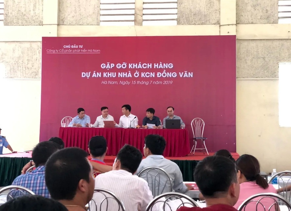 Tháo gỡ tranh chấp tại dự án nhà ở trong Khu công nghiệp Đồng Văn - 1 Tháo gỡ tranh chấp tại dự án nhà ở trong Khu công nghiệp Đồng Văn - 1